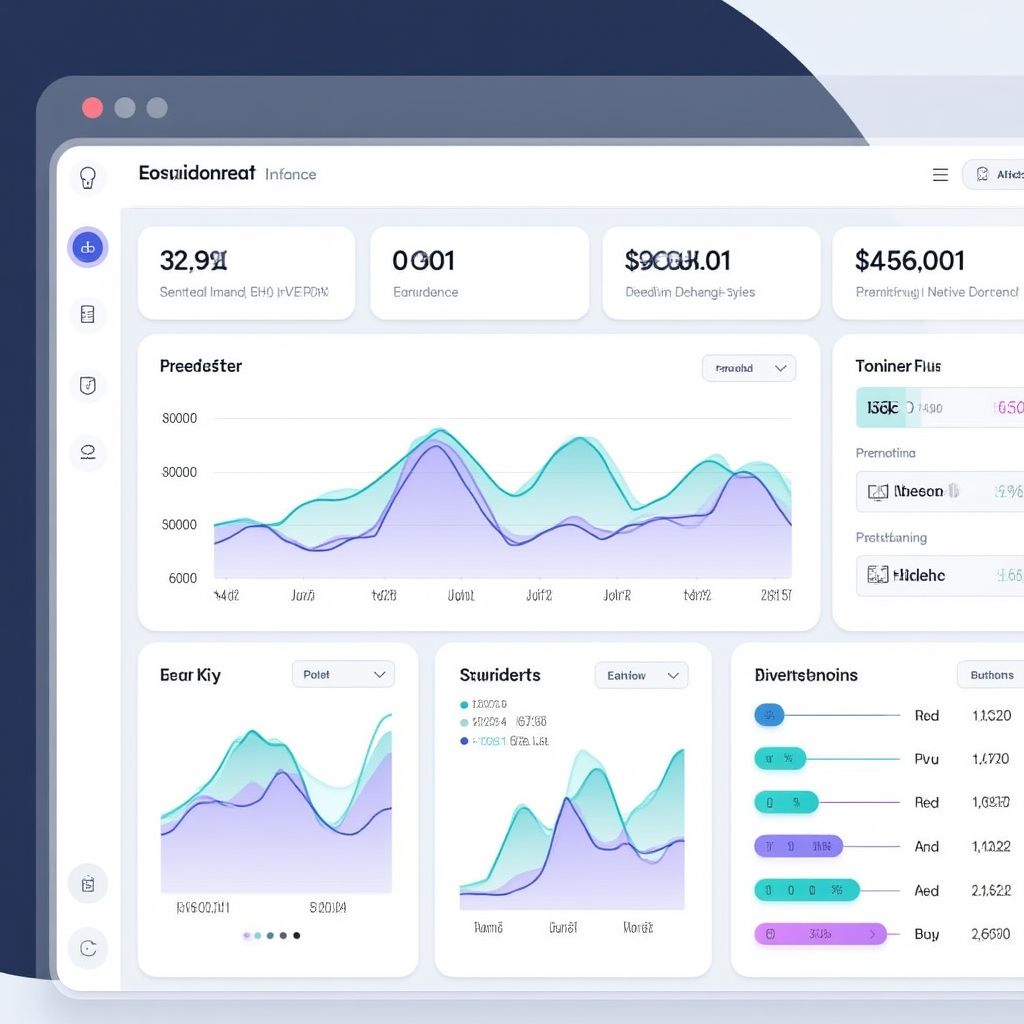 Dashboard de análisis de mercado con inteligencia artificial.
