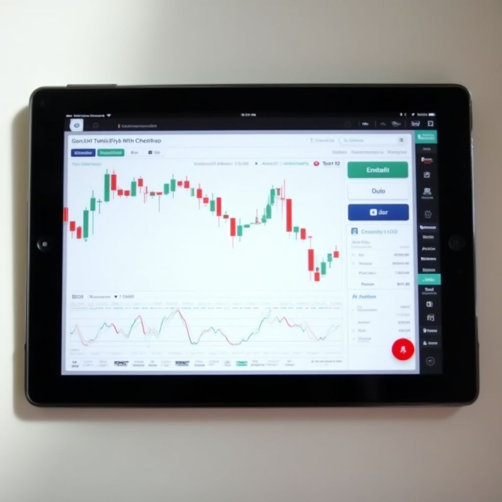 Interfaz de una plataforma de trading moderna y fácil de usar.